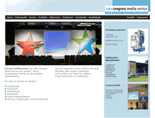 Tablet Screenshot of congress-media-service.de